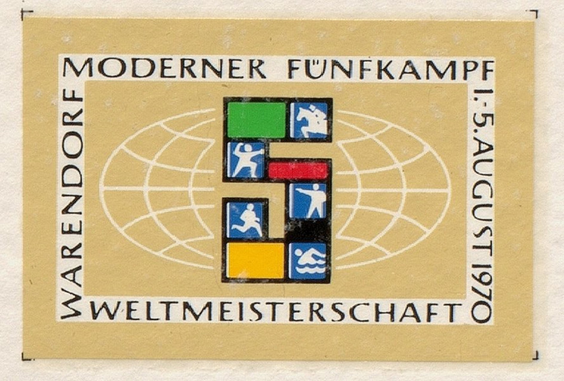 Abb.: Das Logo der WM 1970 (Foto: Kreisarchiv Warendorf)